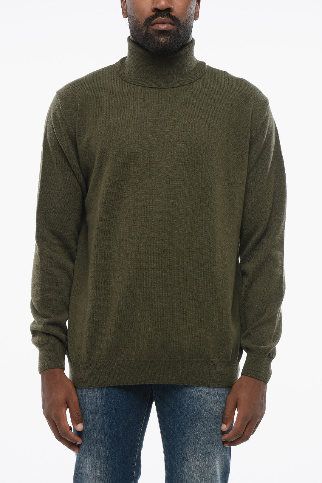 Corneliani 2850~Wool and Cashmere Turtleneck Sweater