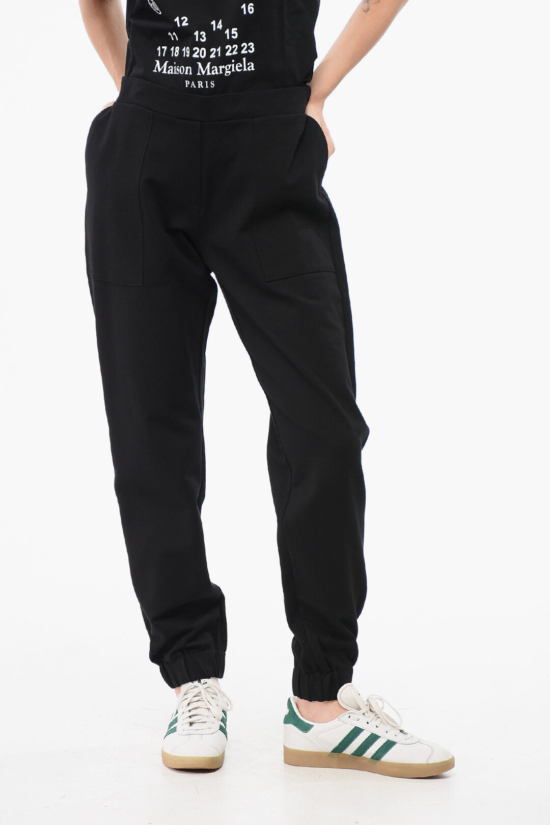 Oblò Unique 3500~Solid-Color Trousers with Elastic Waist