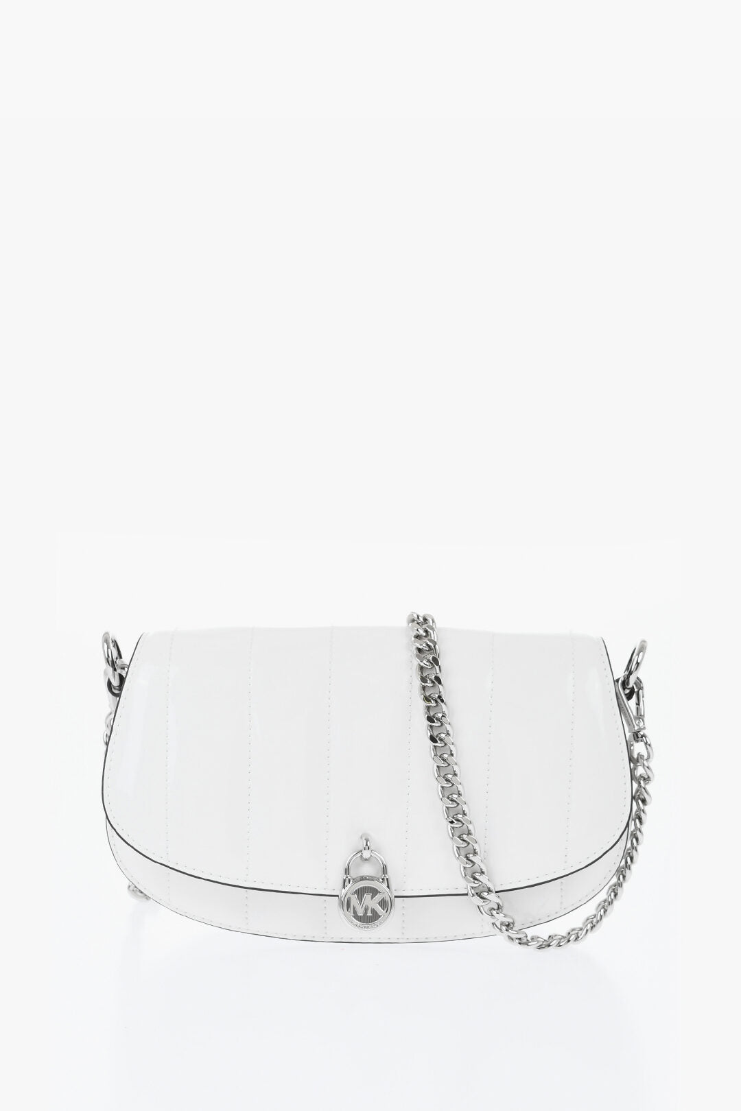 Michael Kors 0140~MICHAEL Shiny Padded Leather Shoulder Bag MILA