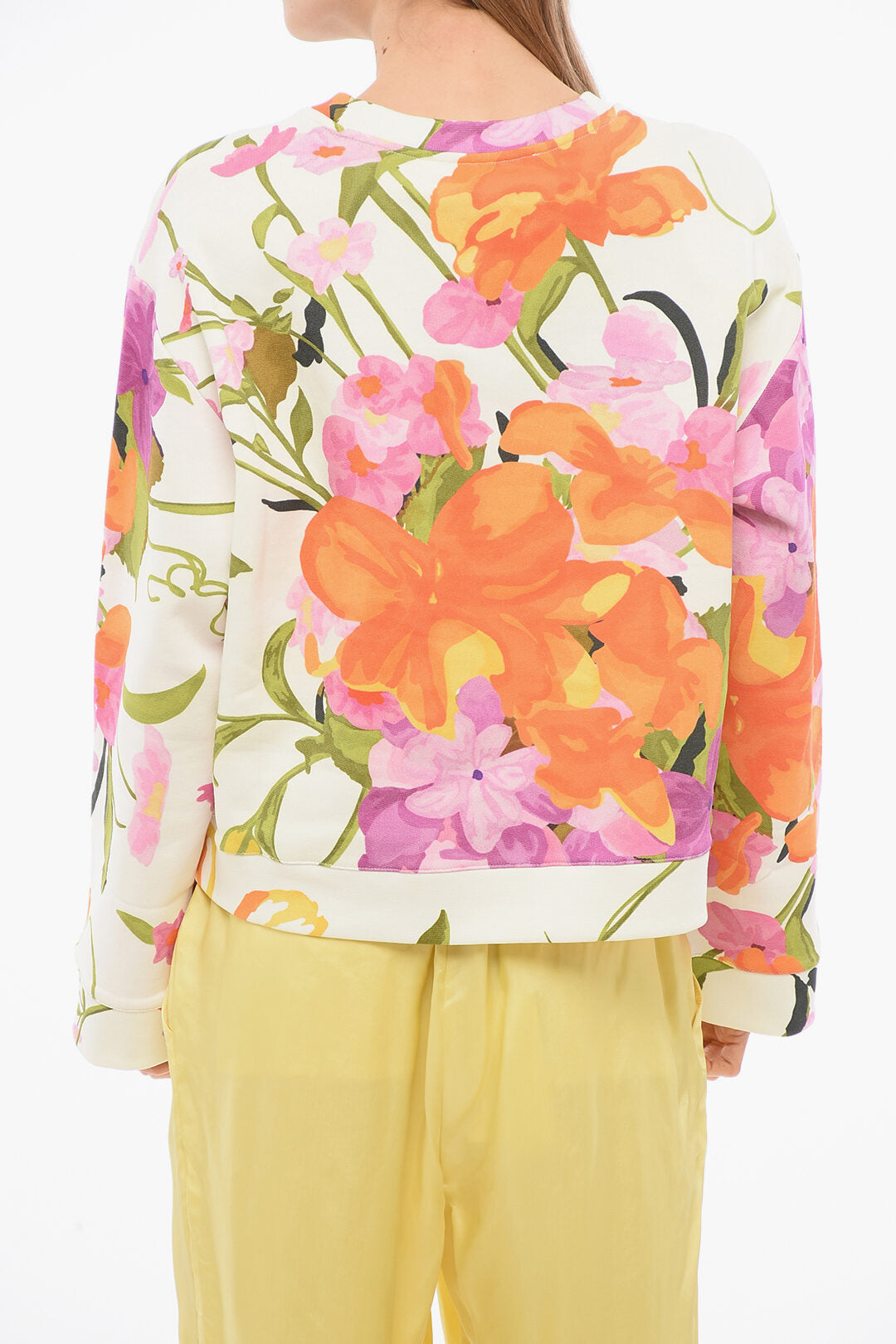 Viktor & Rolf 0180~Oversized Sweatshirt BOXY with Floral Print, view 2