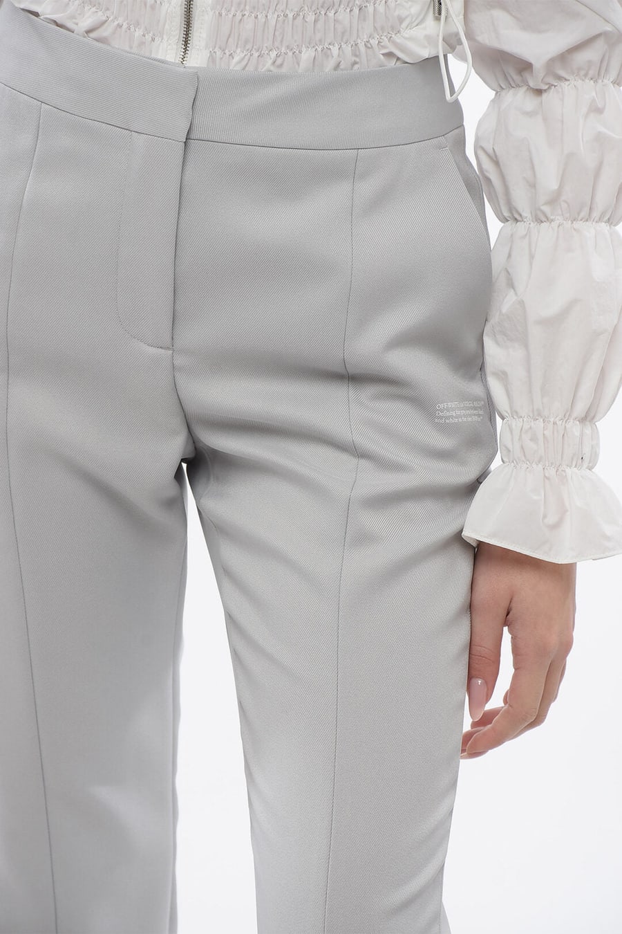 Off-White 0201~Pants CORPORATE TECH with Ankle Slit, view 2
