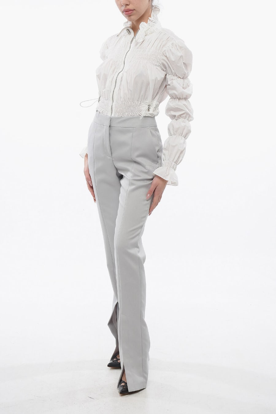 Off-White 0201~Pants CORPORATE TECH with Ankle Slit, view 4