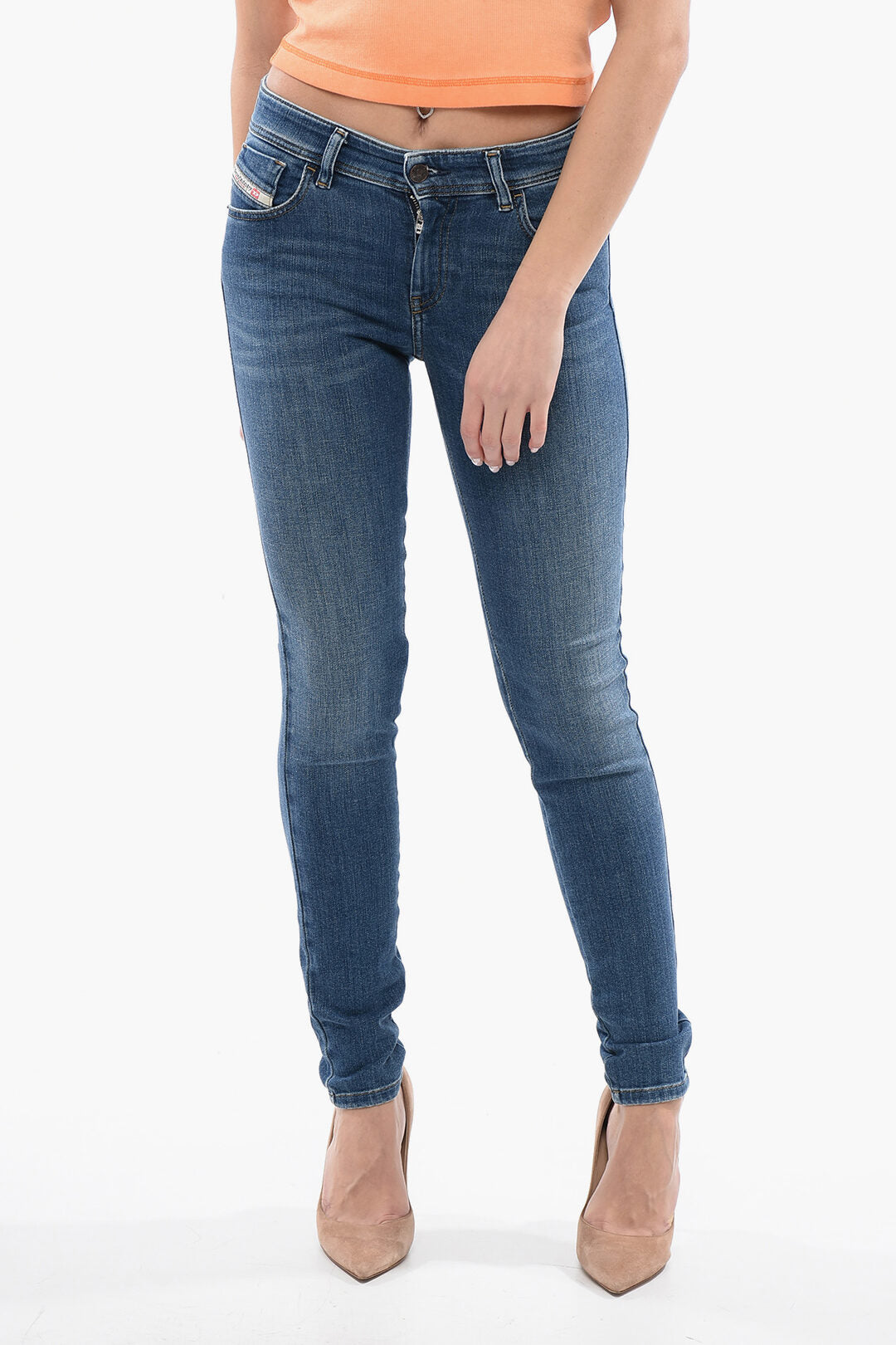 Diesel 2405~2017 Super Skinny-Fit Jeans SLANDY Mid-Rise 12cm L32