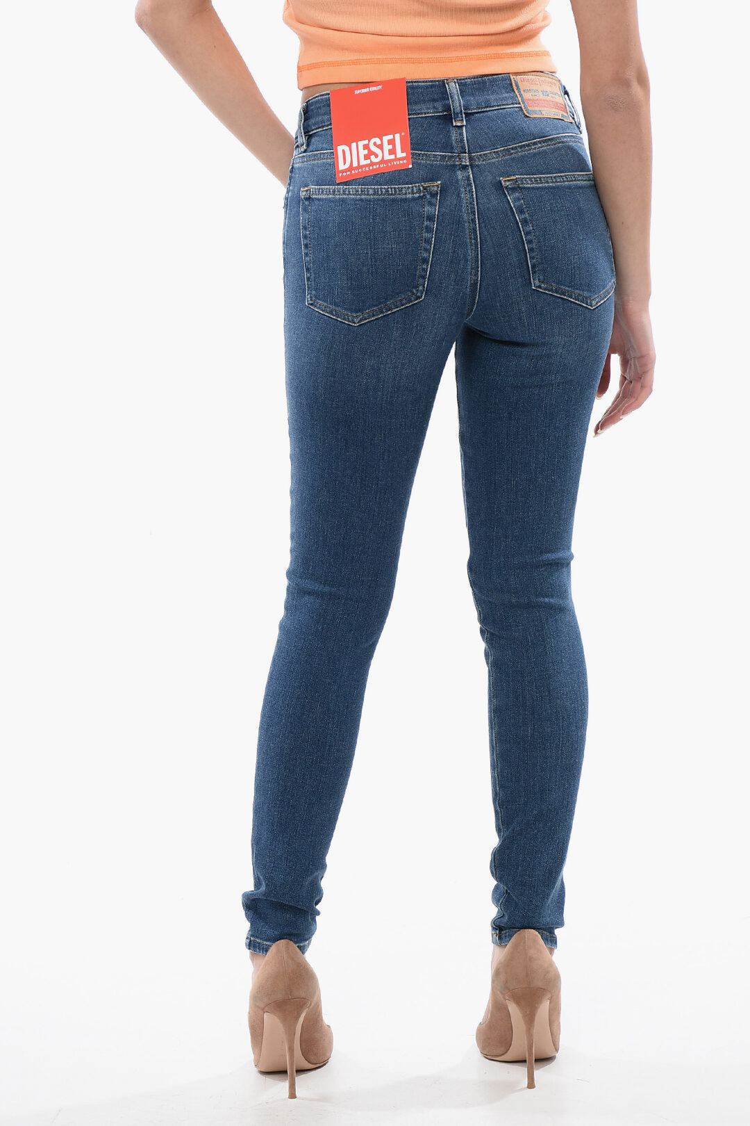 Diesel 2405~2017 Super Skinny-Fit Jeans SLANDY Mid-Rise 12cm L32, view 2