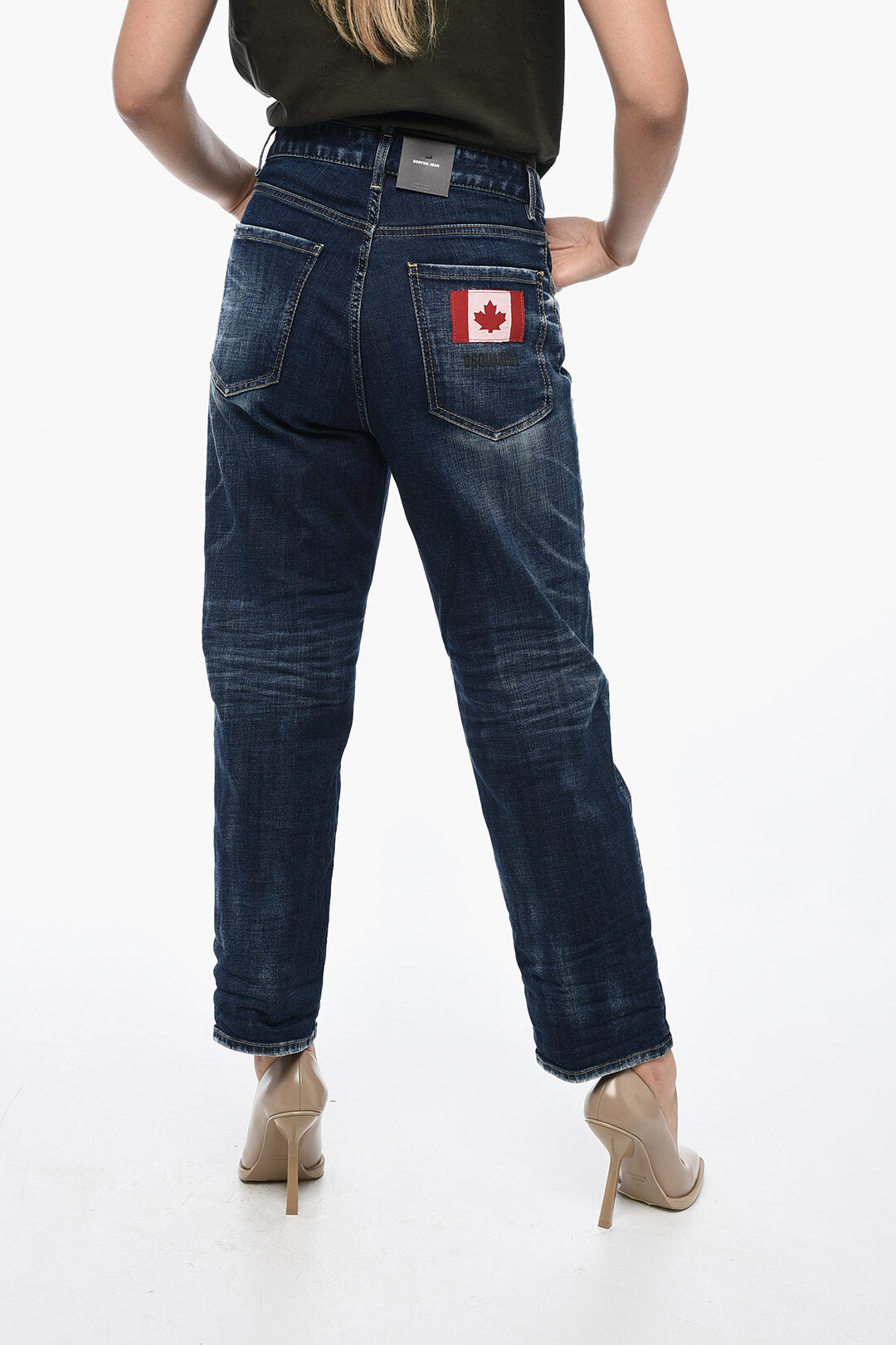 Dsquared2 2405~Boston Jeans with Distressed Effect 20cm