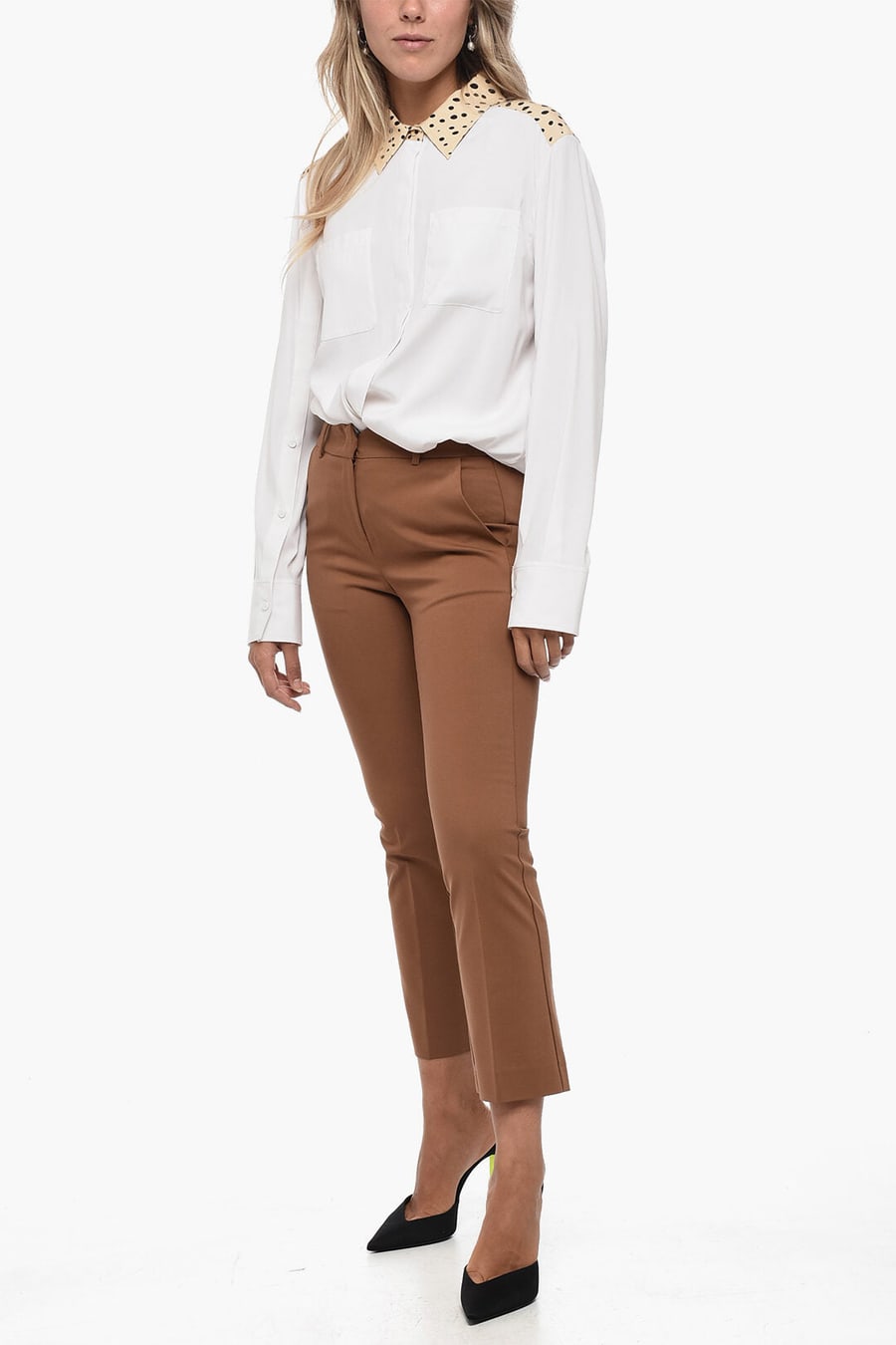 EDRA 2405~Cotton Chino Trousers, view 4
