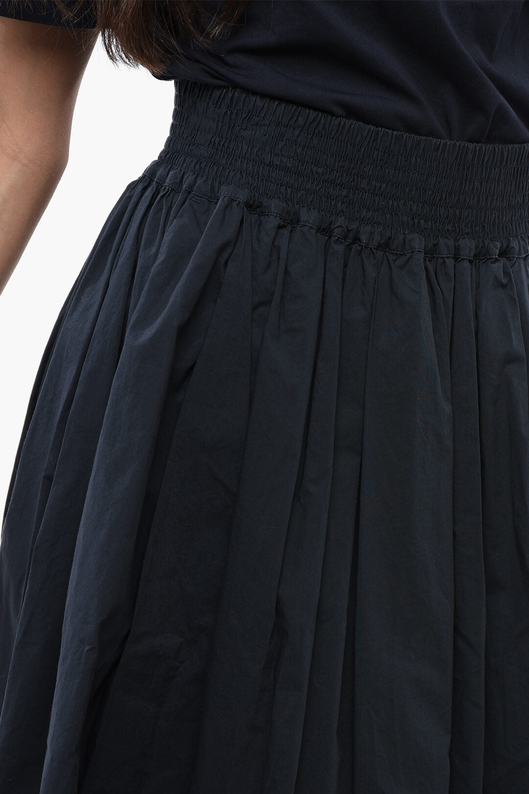 Woolrich 2405~Cotton Poplin Flared Midi Skirt, view 2