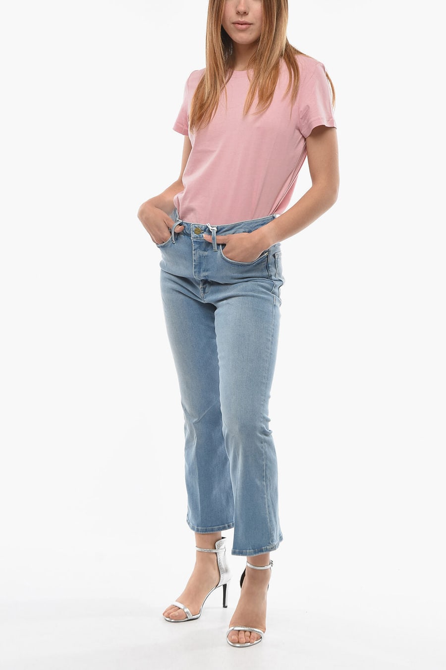 Frame 2405~Cropped Jeans LE ONE Mini Boot, view 4