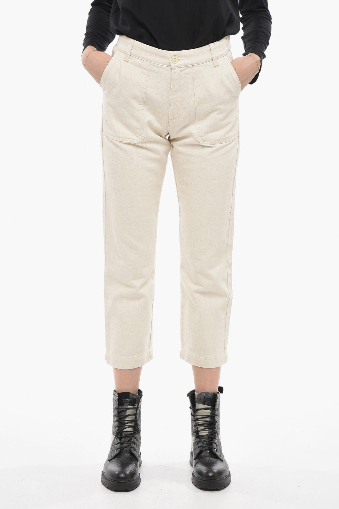 Woolrich 2405~Cropped Straight-Leg Jeans