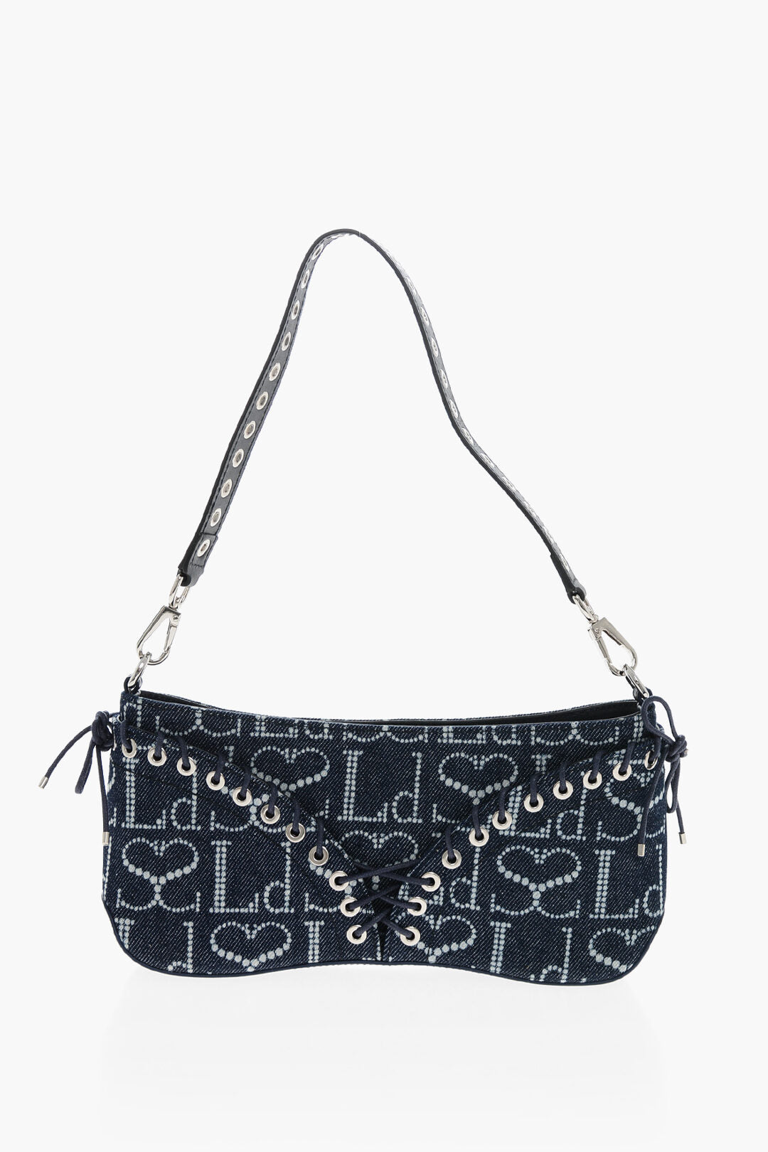Ludovic de Saint Sernin 2405~Denim Bag CLEAVAGE with All-Over Monogram