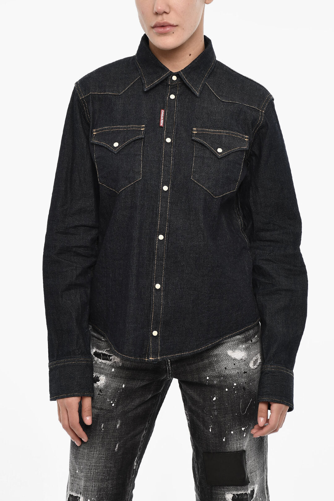 Dsquared2 2405~Denim Shirt With Double Pocket