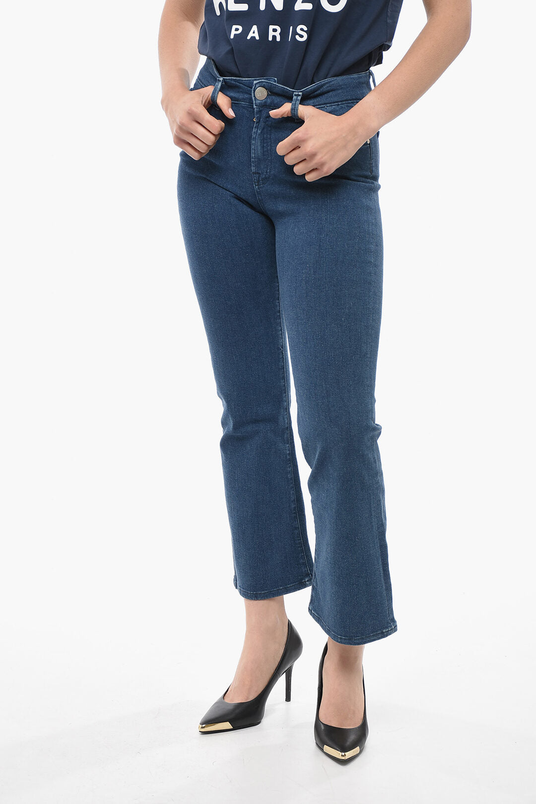 GEMS 2405~Denim Stretch Bootcut Jeans FEDE 22cm