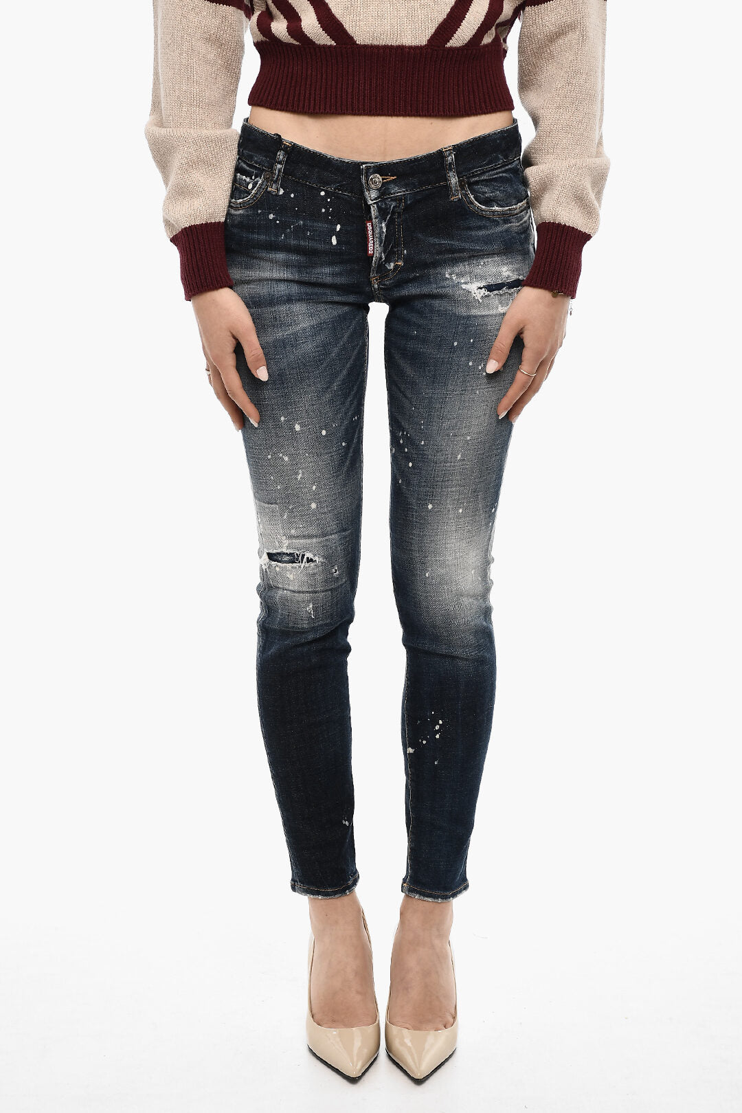 Dsquared2 2405~Distressed Jeans with Splatter Effect