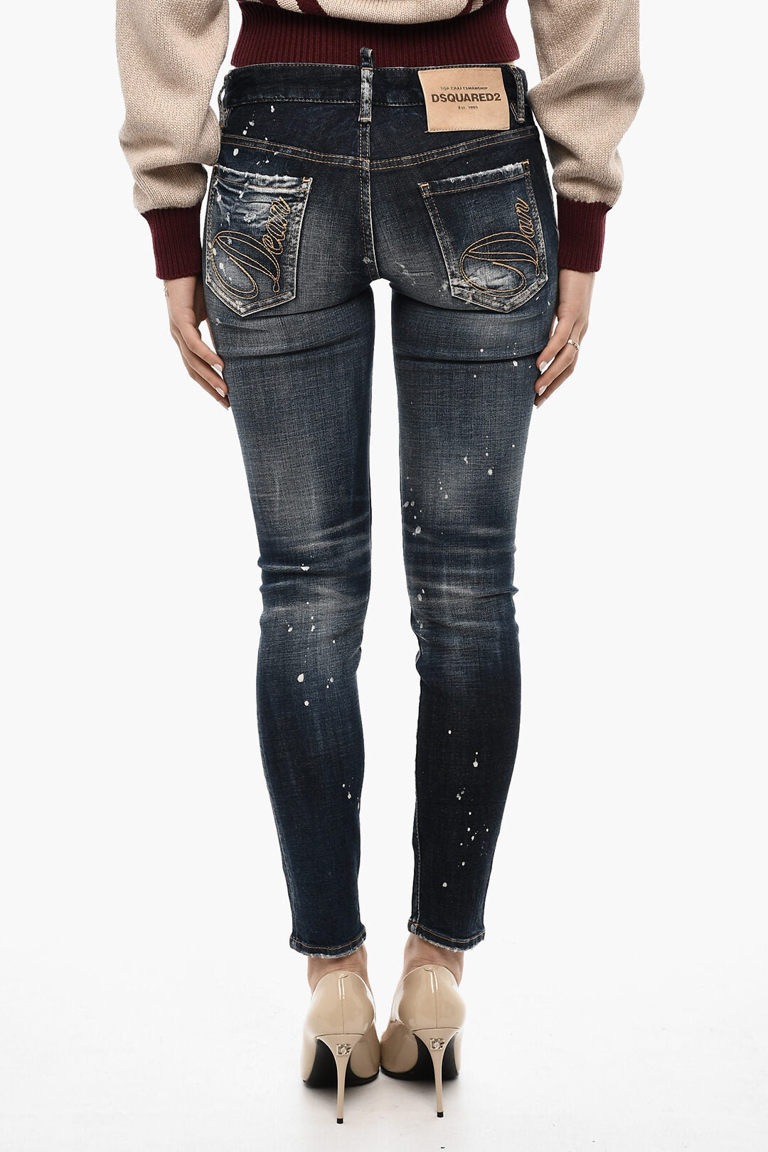 Dsquared2 2405~Distressed Jeans with Splatter Effect, view 2