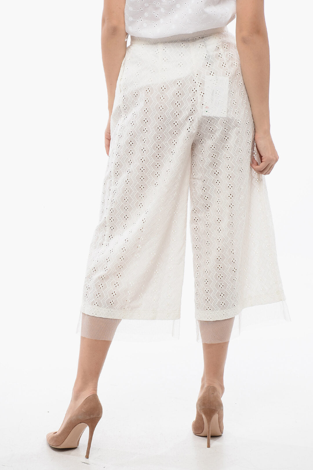 Viktor & Rolf 2405~High-Waisted Trousers NICE & BREEZY Sangallo with Pleats, view 2