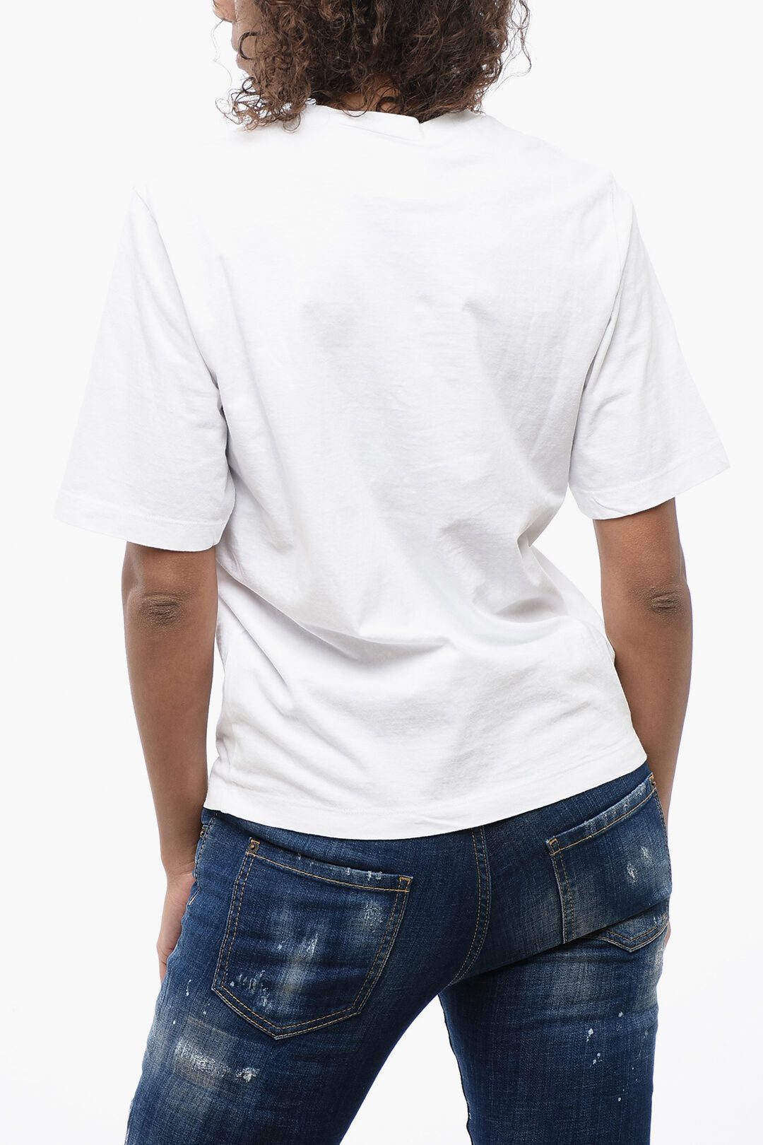 Dsquared2 2405~ICON Crewneck T-Shirt with Printed Logo