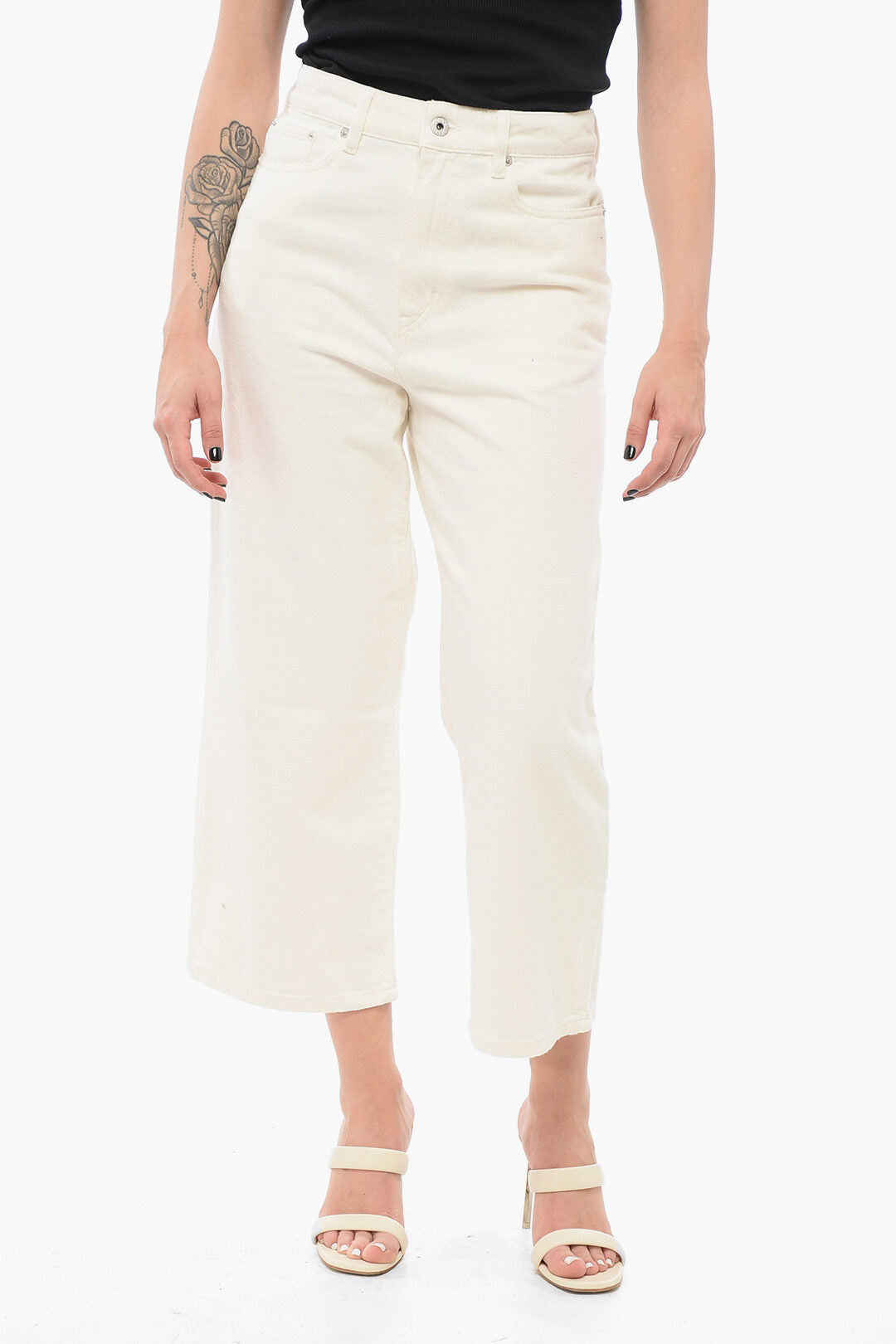 Kenzo 2405~Jeans Cropped Fit SUMIRE with Belt Loops 25cm