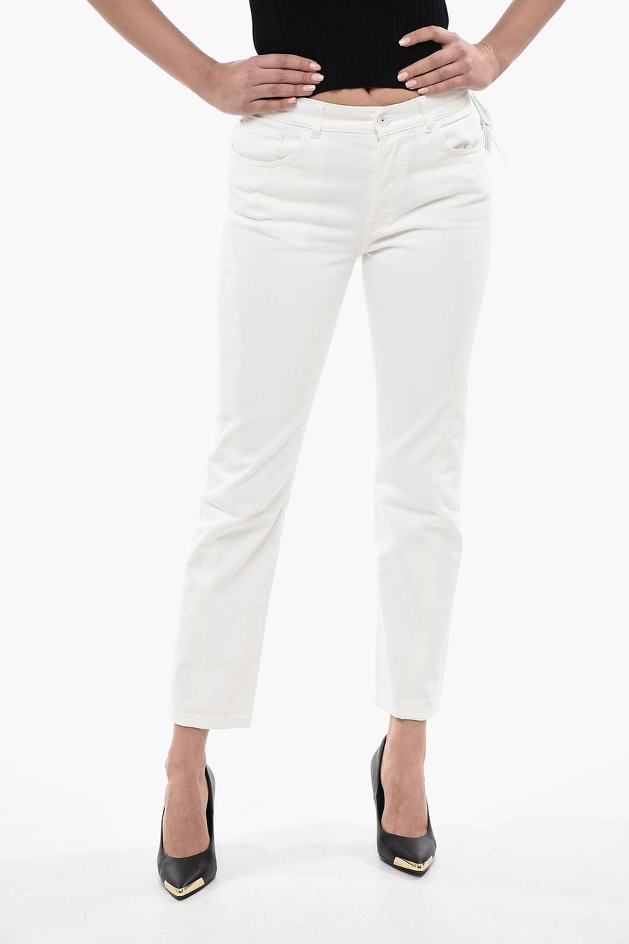 Off-White 2405~Jeans TWISTED Straight-Fit 18 cm