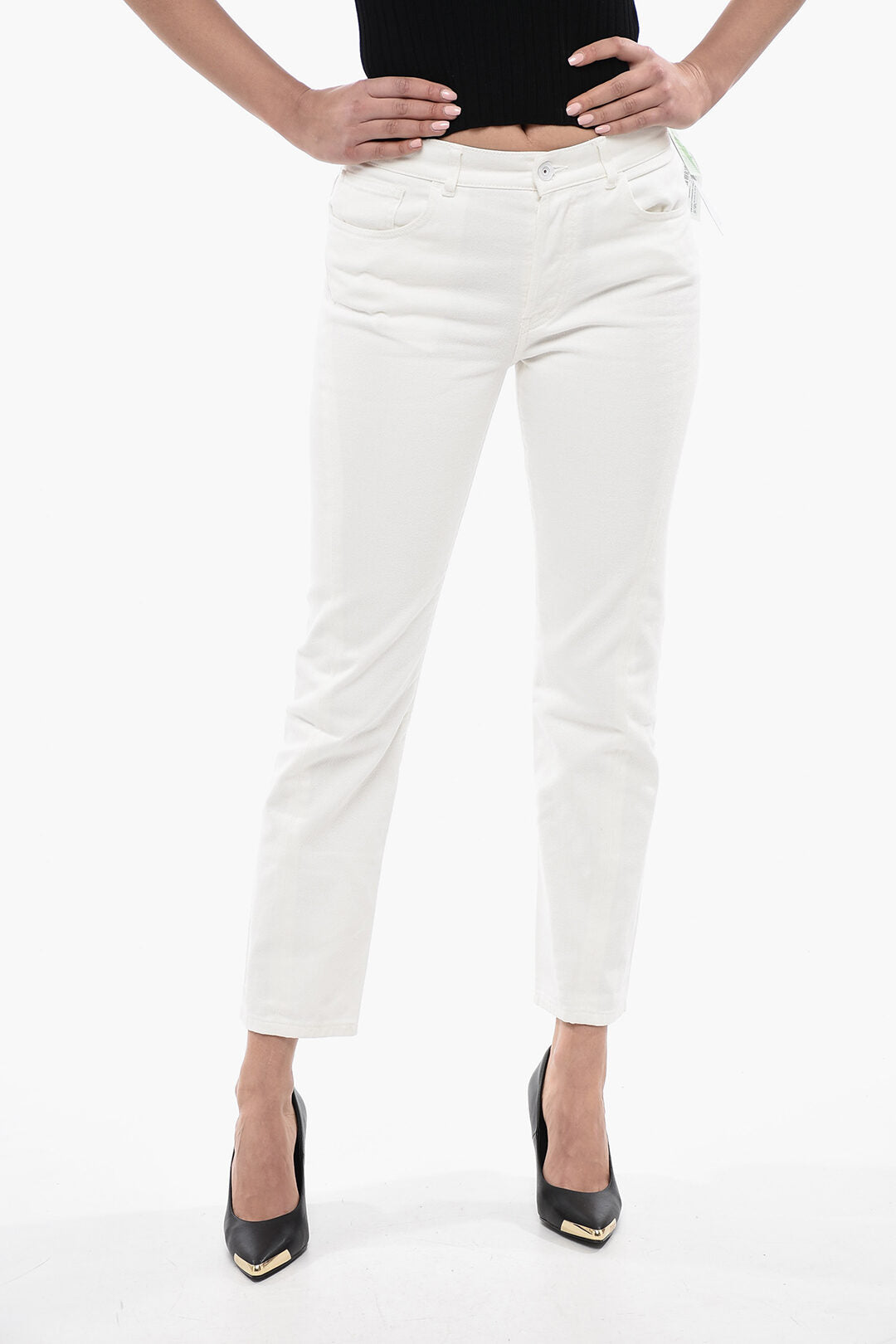 Off-White 2405~Jeans TWISTED Straight-Fit 18 cm