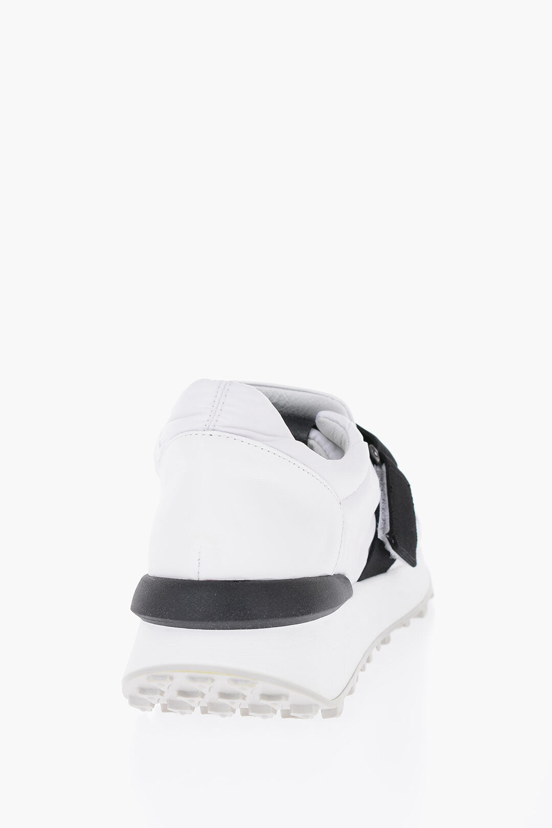 Ixos 2405~Leather and Fabric Low-Top Sneakers with Velcro Closure, view 2