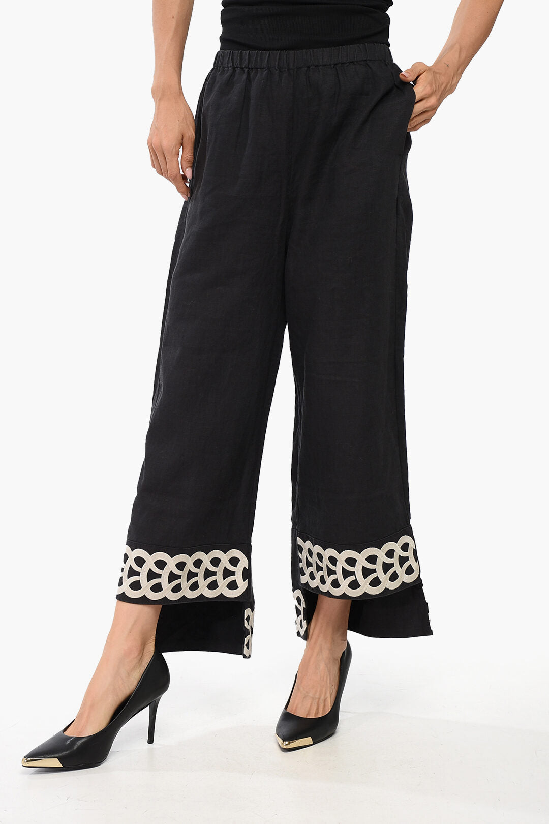 By Malene Birger 2405~Linen Trousers MIRABELLOS with Elastic Waist