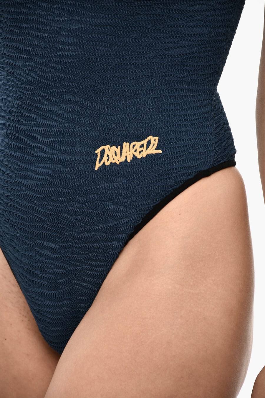 Dsquared2 2405~One-Piece Swimsuit with Wave Pattern, view 3