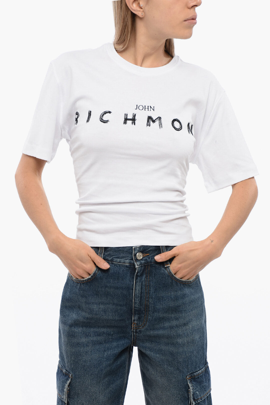John Richmond 2405~Over T-shirt TOMIOK with Back Laces
