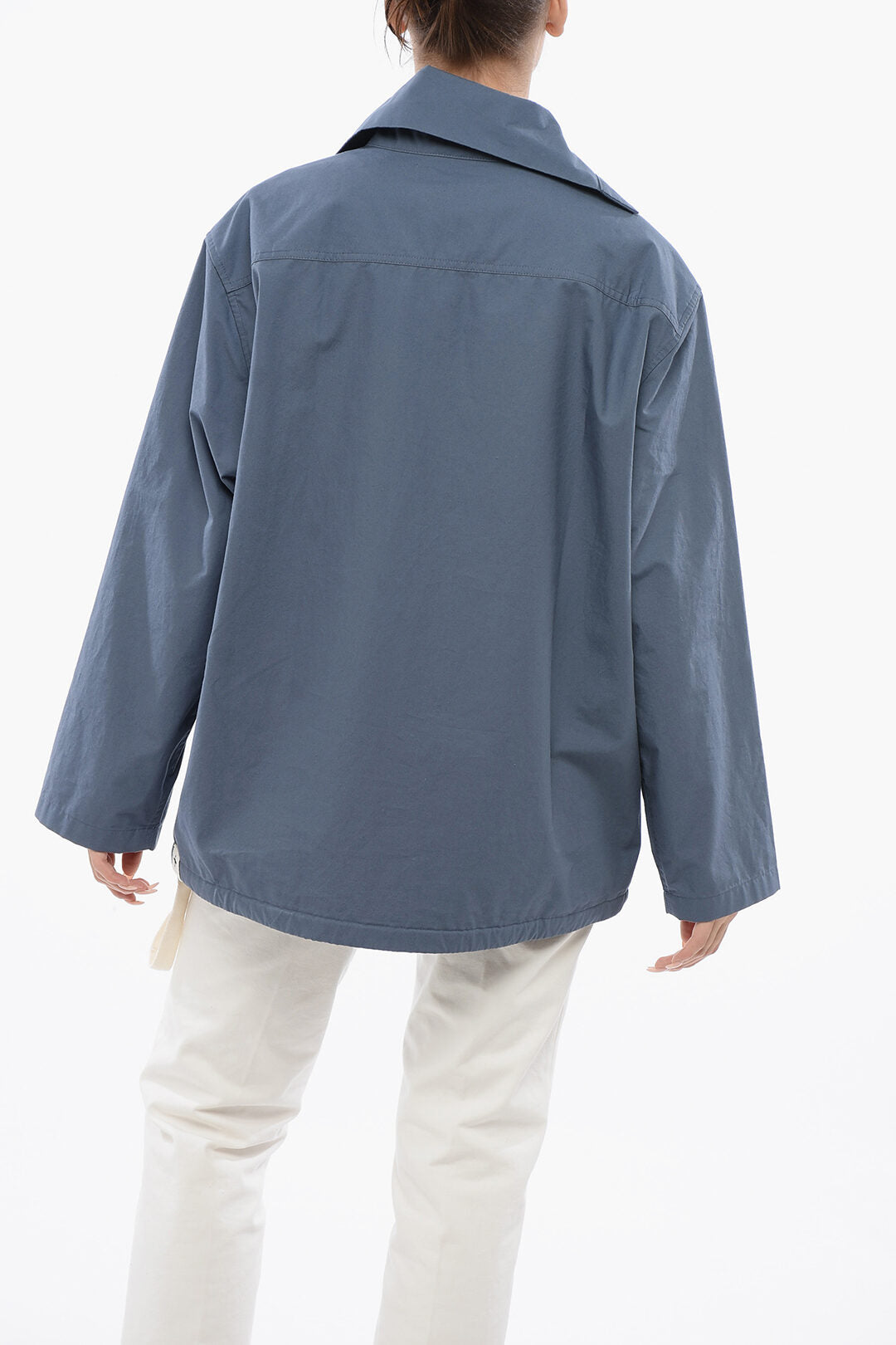 Jil Sander 2405~Oversized Shirt with Button-Down Collar