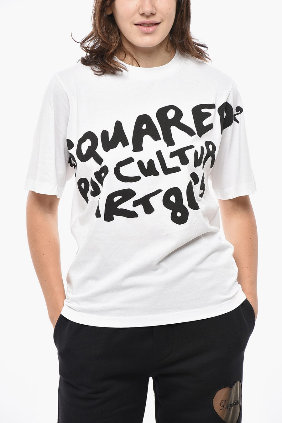 Dsquared2 2405~Oversized T-Shirt With Printed Logo