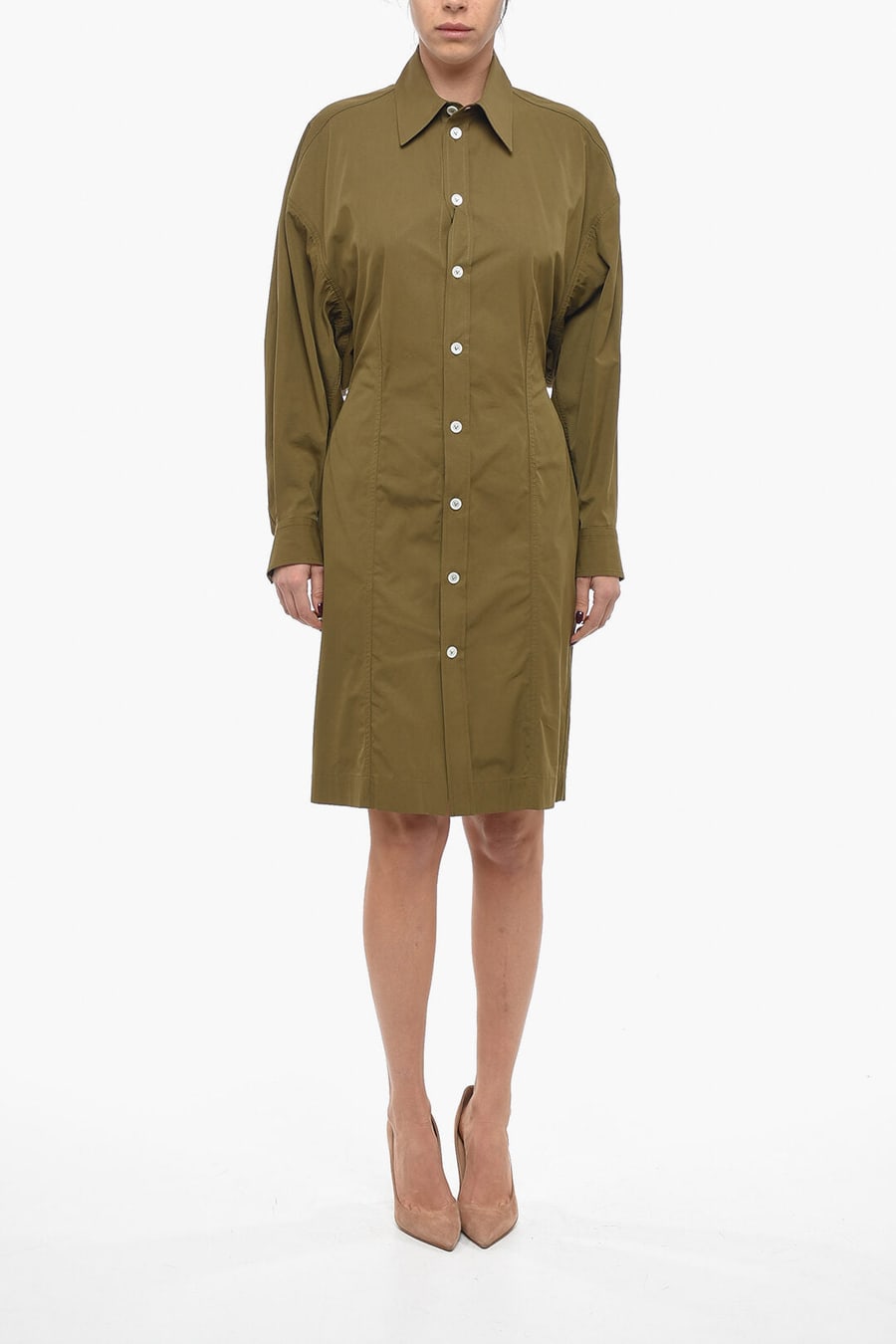 Bottega Veneta 2405~Oversized-Fit Shirt Dress