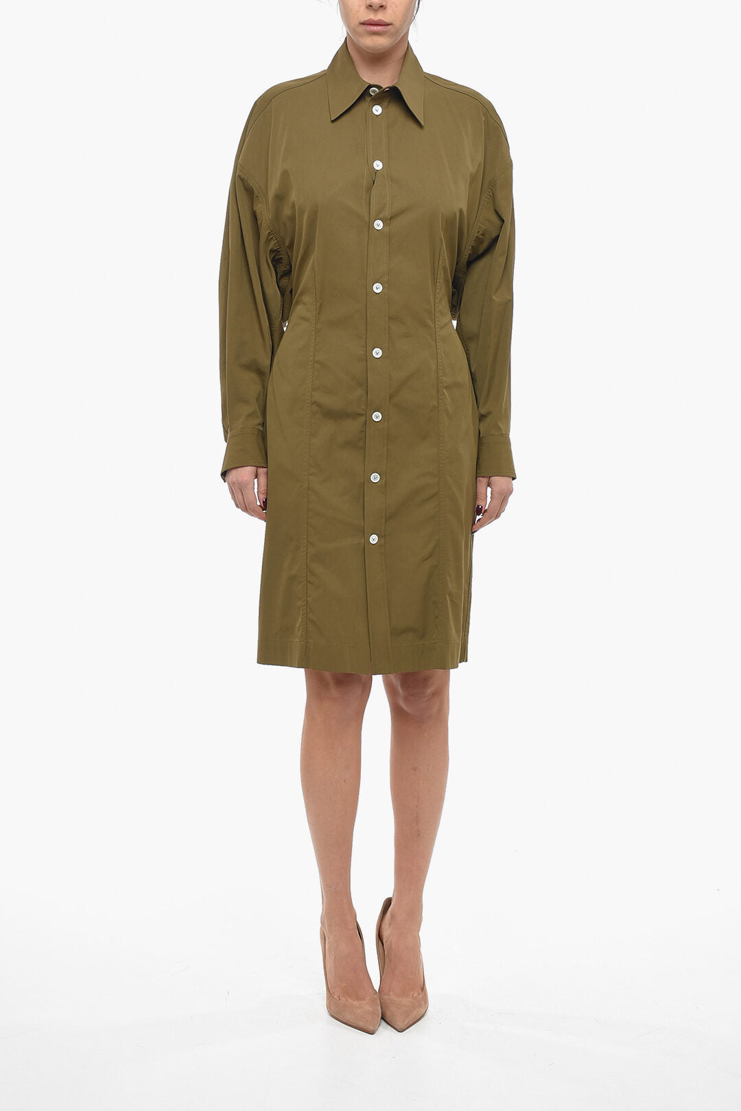 Bottega Veneta 2405~Oversized-Fit Shirt Dress
