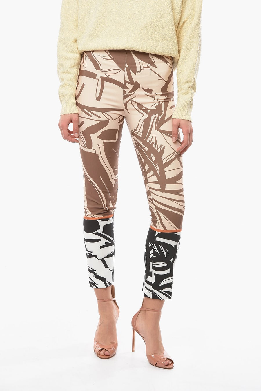 Luciah 2405~Patterned Pants with Side Zip
