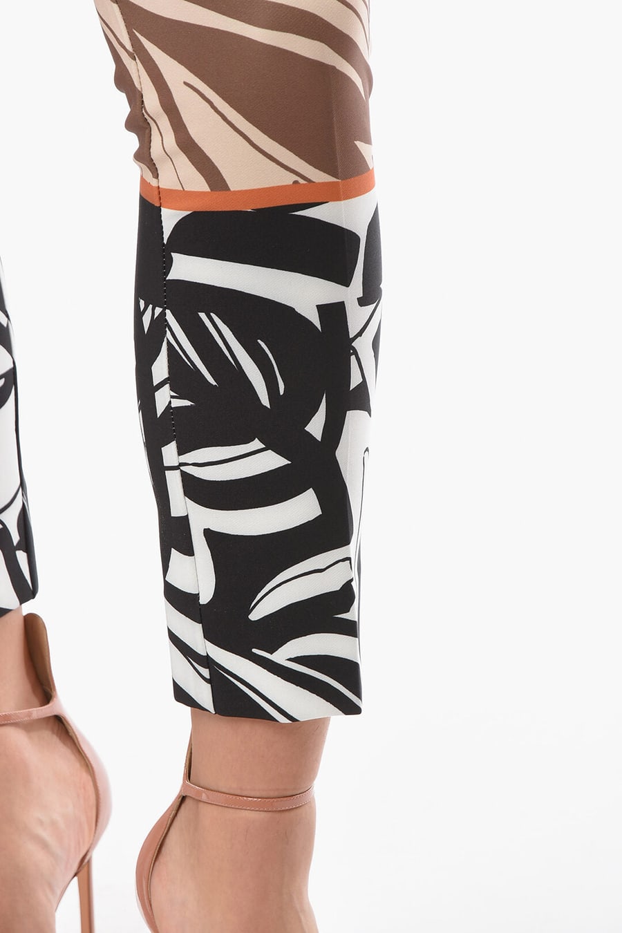 Luciah 2405~Patterned Pants with Side Zip, view 2