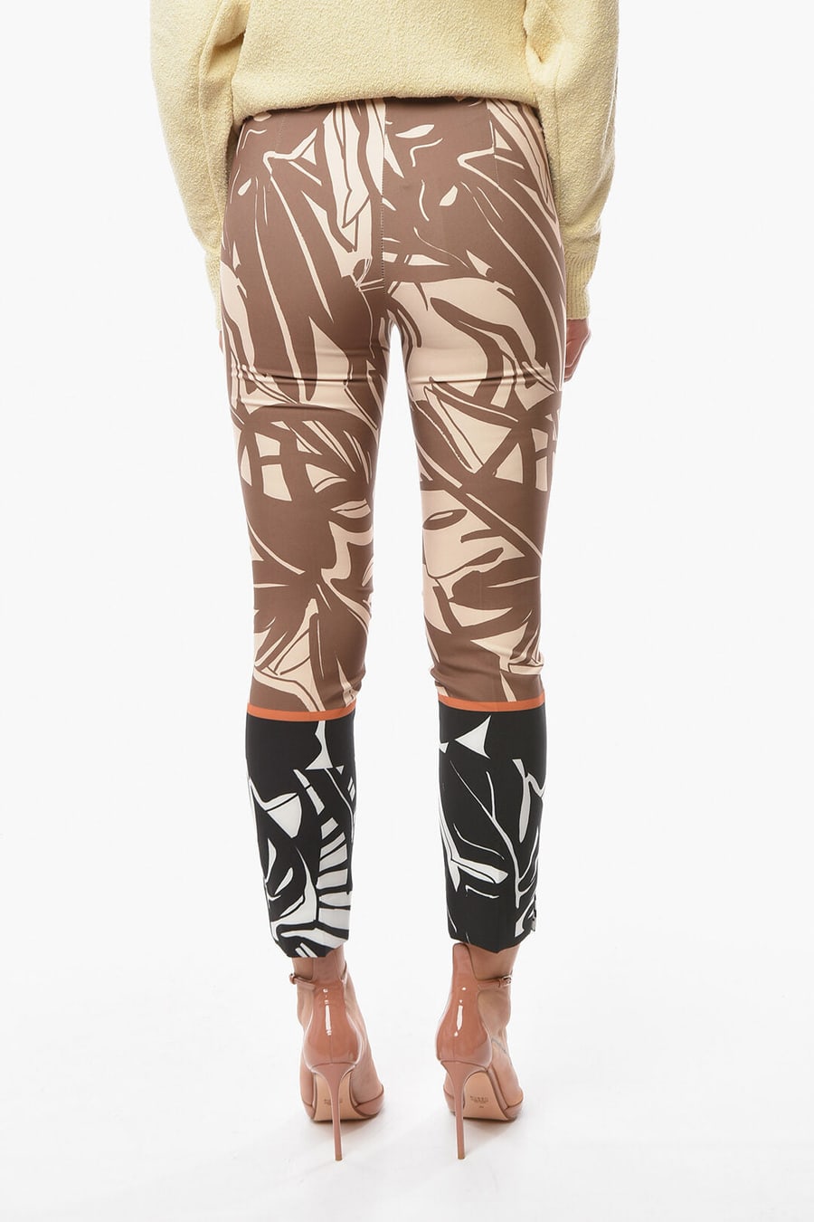 Luciah 2405~Patterned Pants with Side Zip, view 3