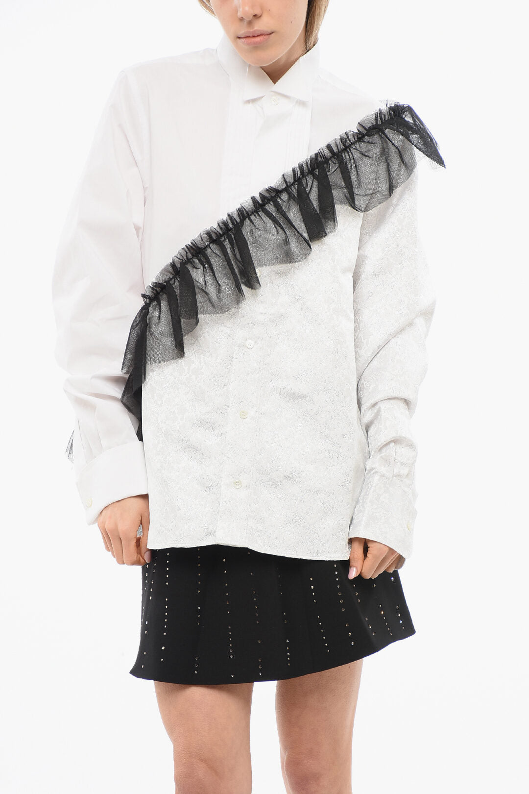 Viktor & Rolf 2405~Shirt BEST OF BOTH WORLDS with Contrasting Tulle