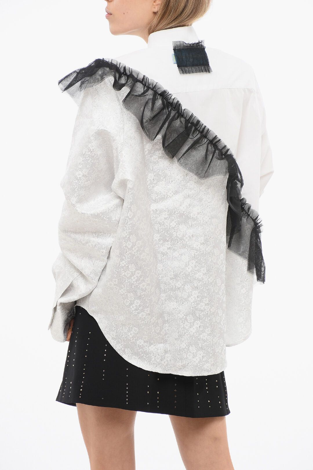 Viktor & Rolf 2405~Shirt BEST OF BOTH WORLDS with Contrasting Tulle, view 2