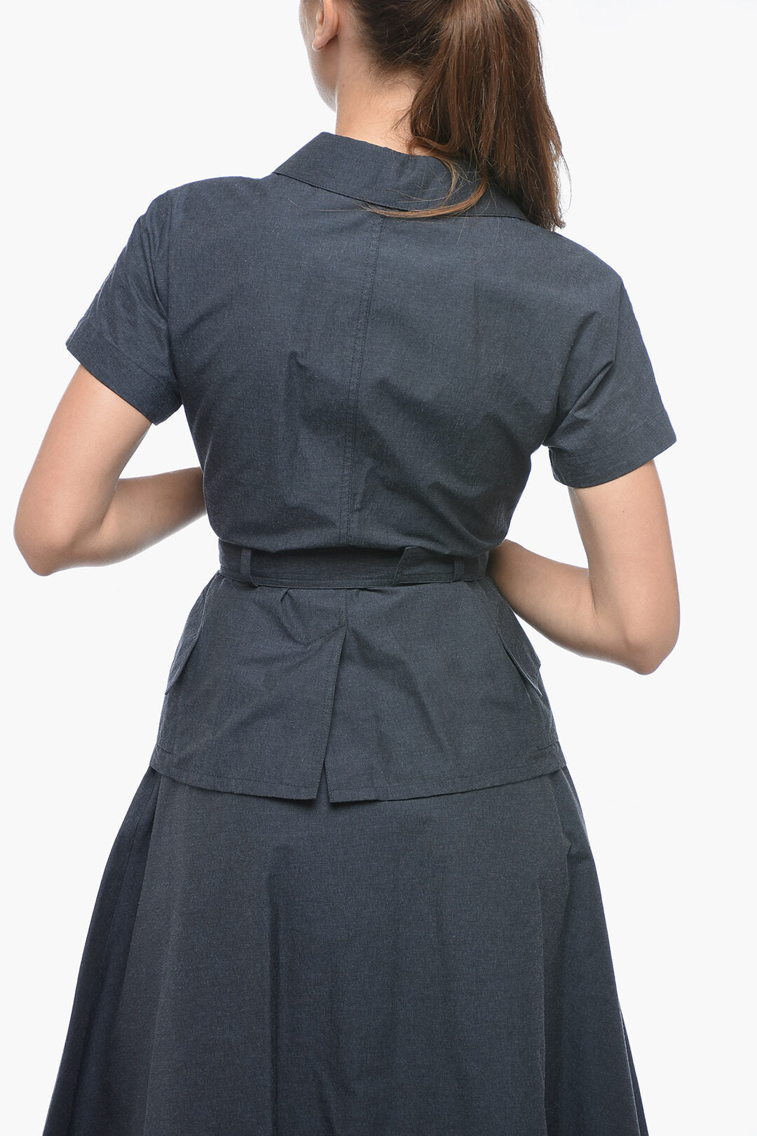 Dior 2405~Short-Sleeve Shirt with Belt and Utility Pockets