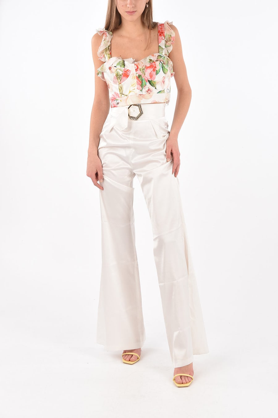 Philipp Plein 2405~Silk Palazzo Pants JEWEL, view 4
