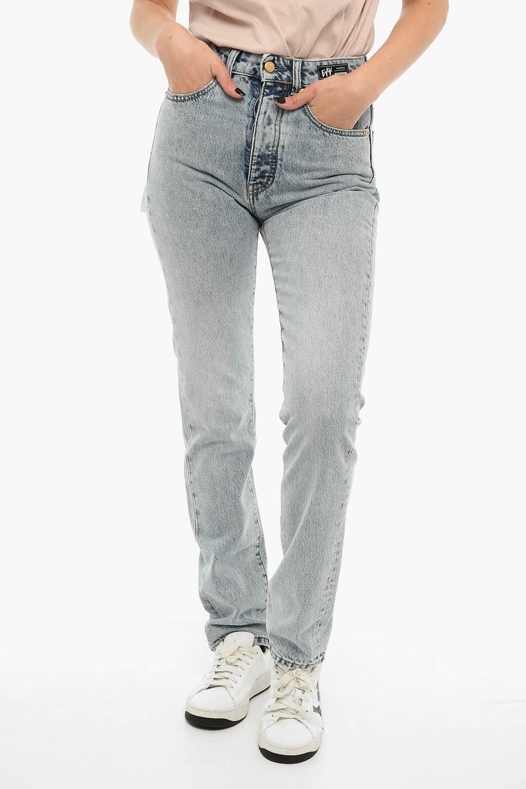 Eytys 2405~Slim Straight Fit Jeans SOLSTICE LIGHT STONE 17 cm