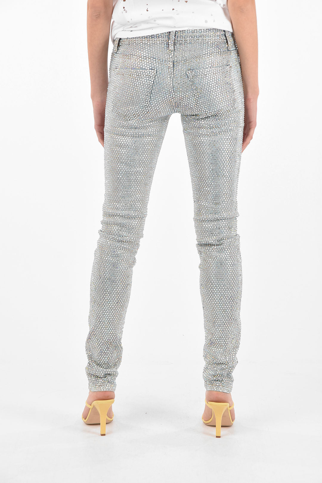 Philipp Plein 2405~Slim-Fit Jeans with all-over Crystals, view 2