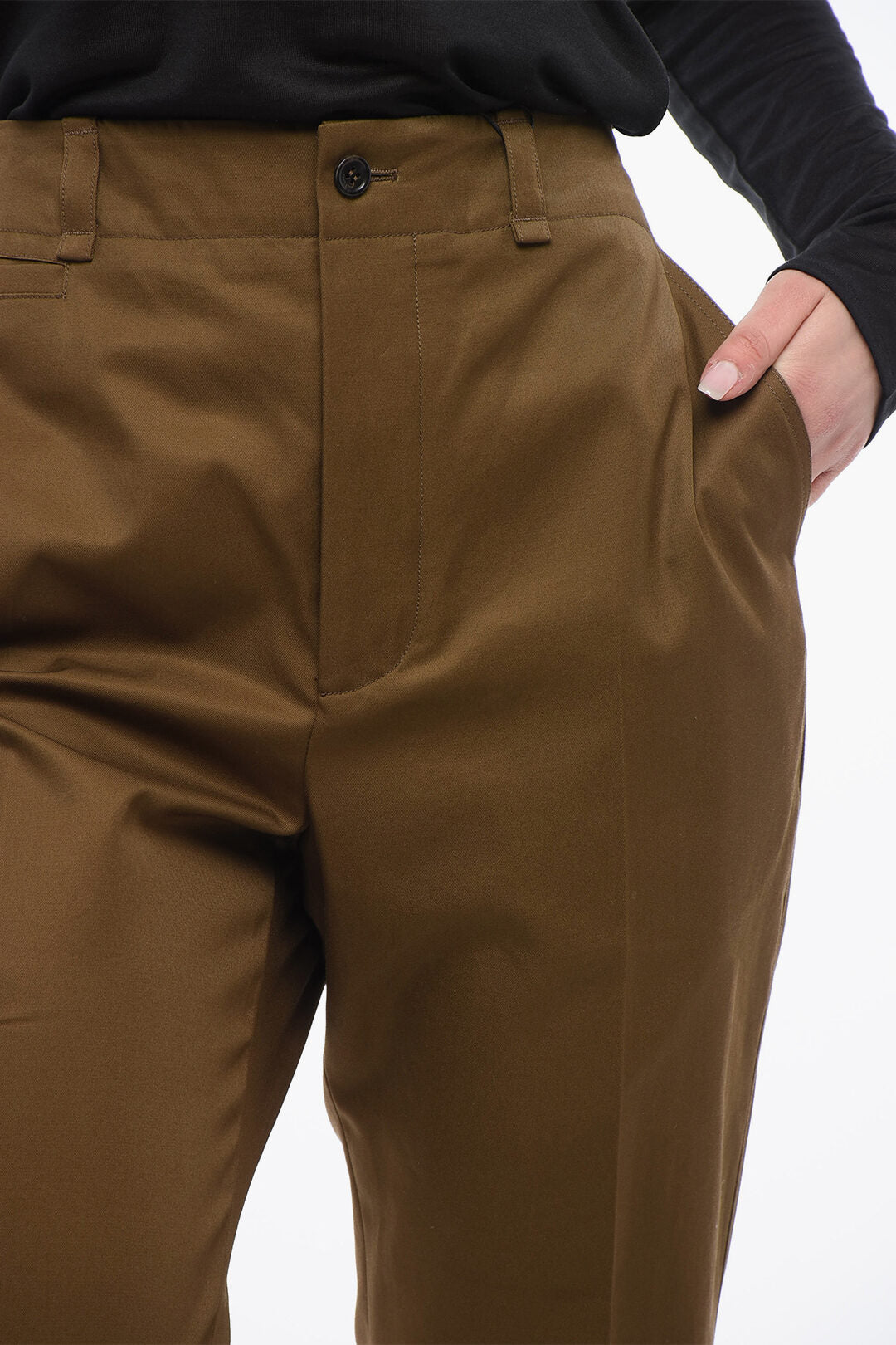 Saint Laurent 2405~Straight-Leg Trousers with Pleats, view 2