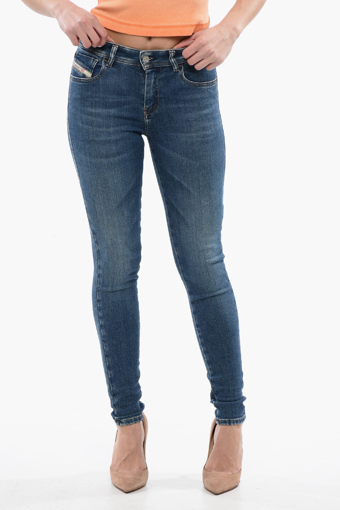 Diesel 2405~Super Skinny Fit Jeans 2017 SLANDY Mid Rise 12cm L32