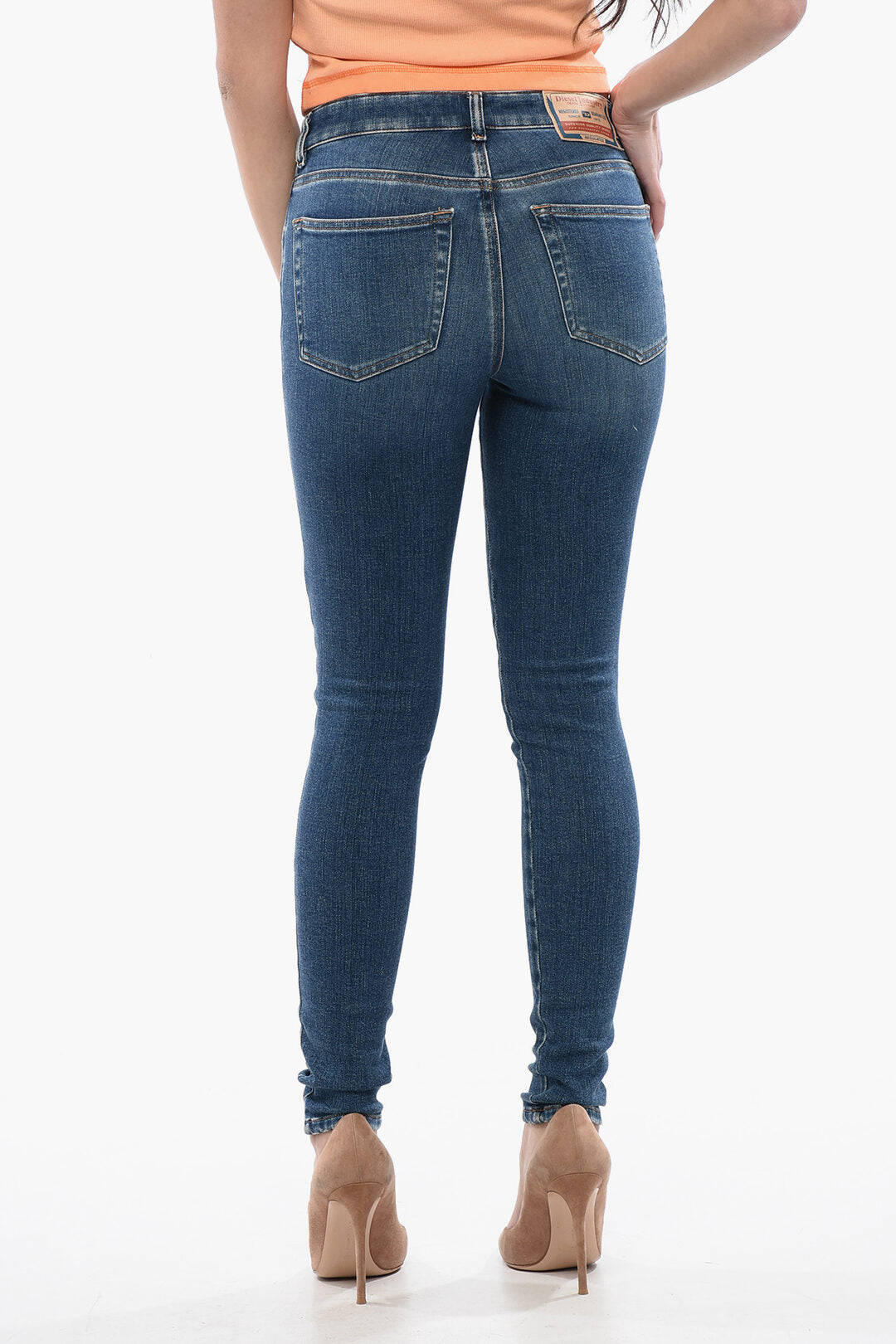 Diesel 2405~Super Skinny Fit Jeans 2017 SLANDY Mid Rise 12cm L32, view 2