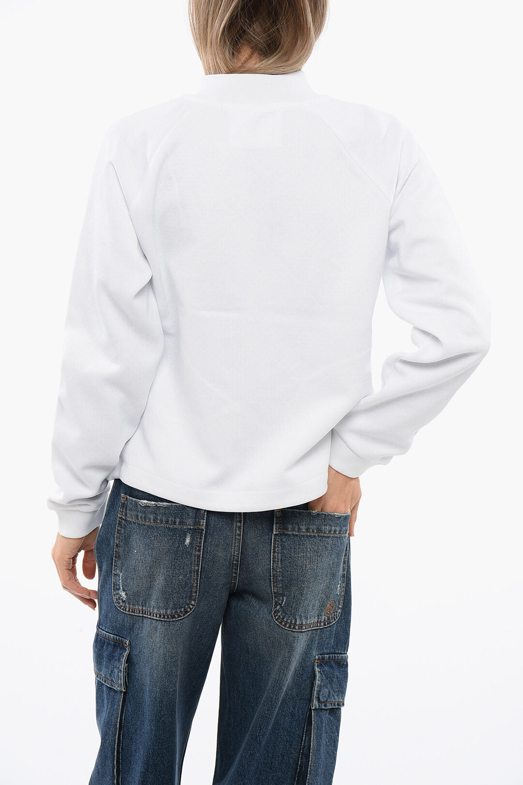 John Richmond 2405~Synthetic Fabric Sweatshirt STELET with Drawstring, view 2
