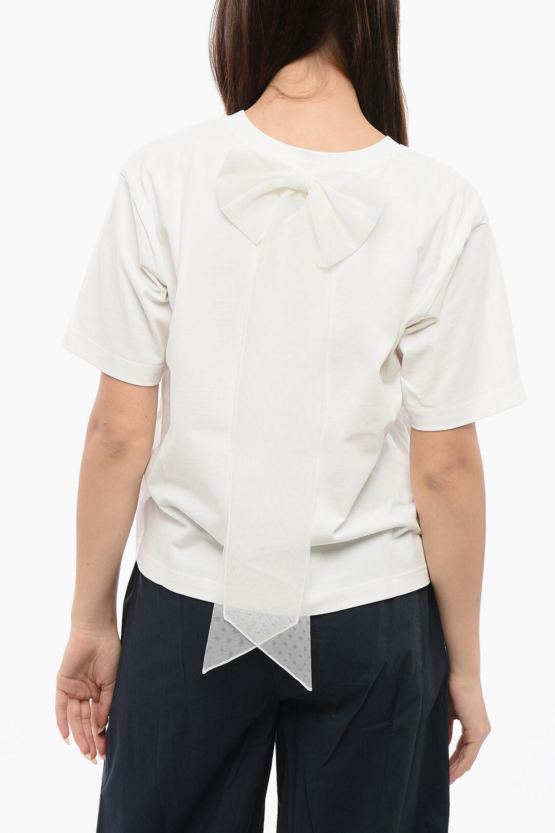 Viktor & Rolf 2405~TULLE T-shirt SHORT AND SWEET with Bow, view 2