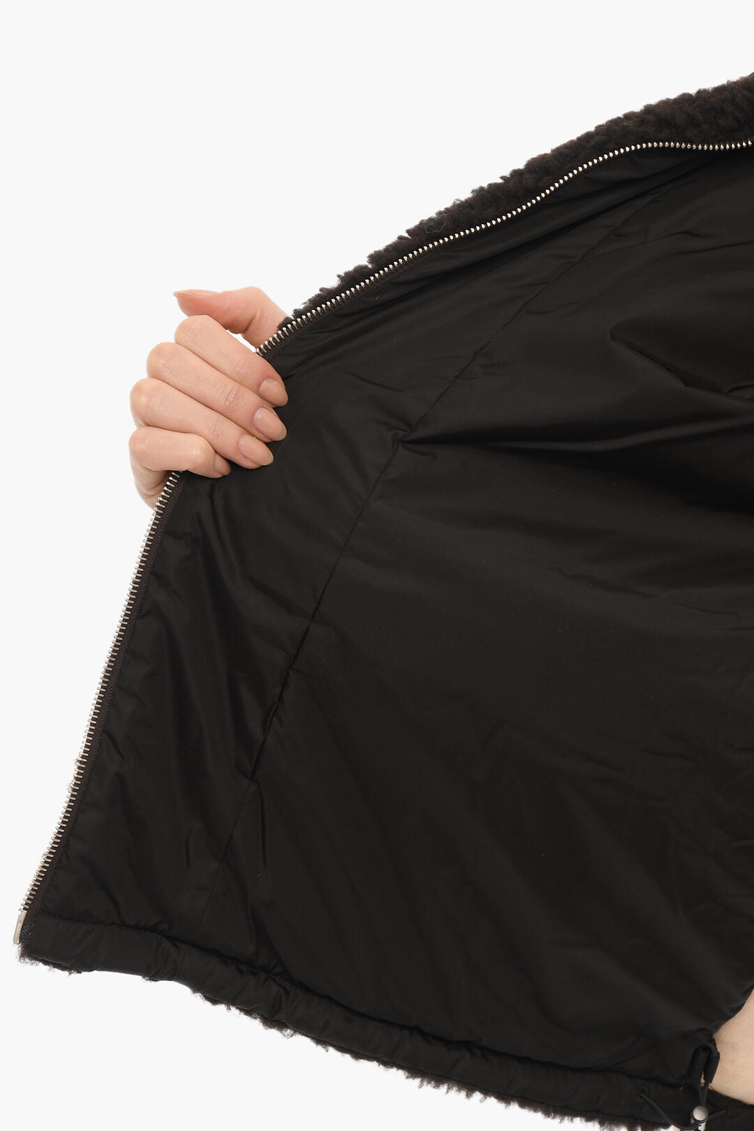 Ambush 2405~Two-Tone Fleece Jacket with Pocket