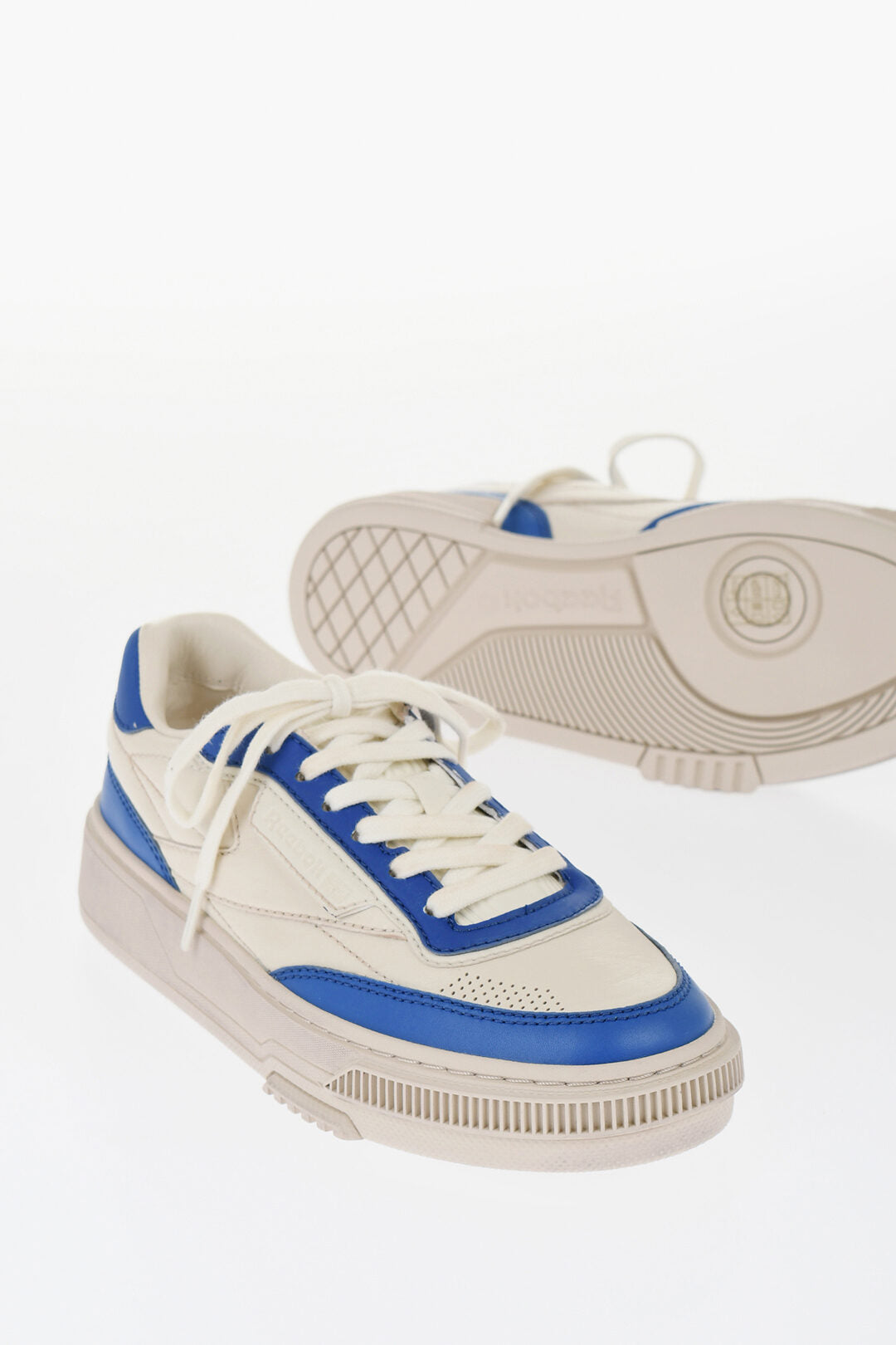 Reebok 2405~Two-Tone Leather Low-Top Sneakers CLUB C LTD