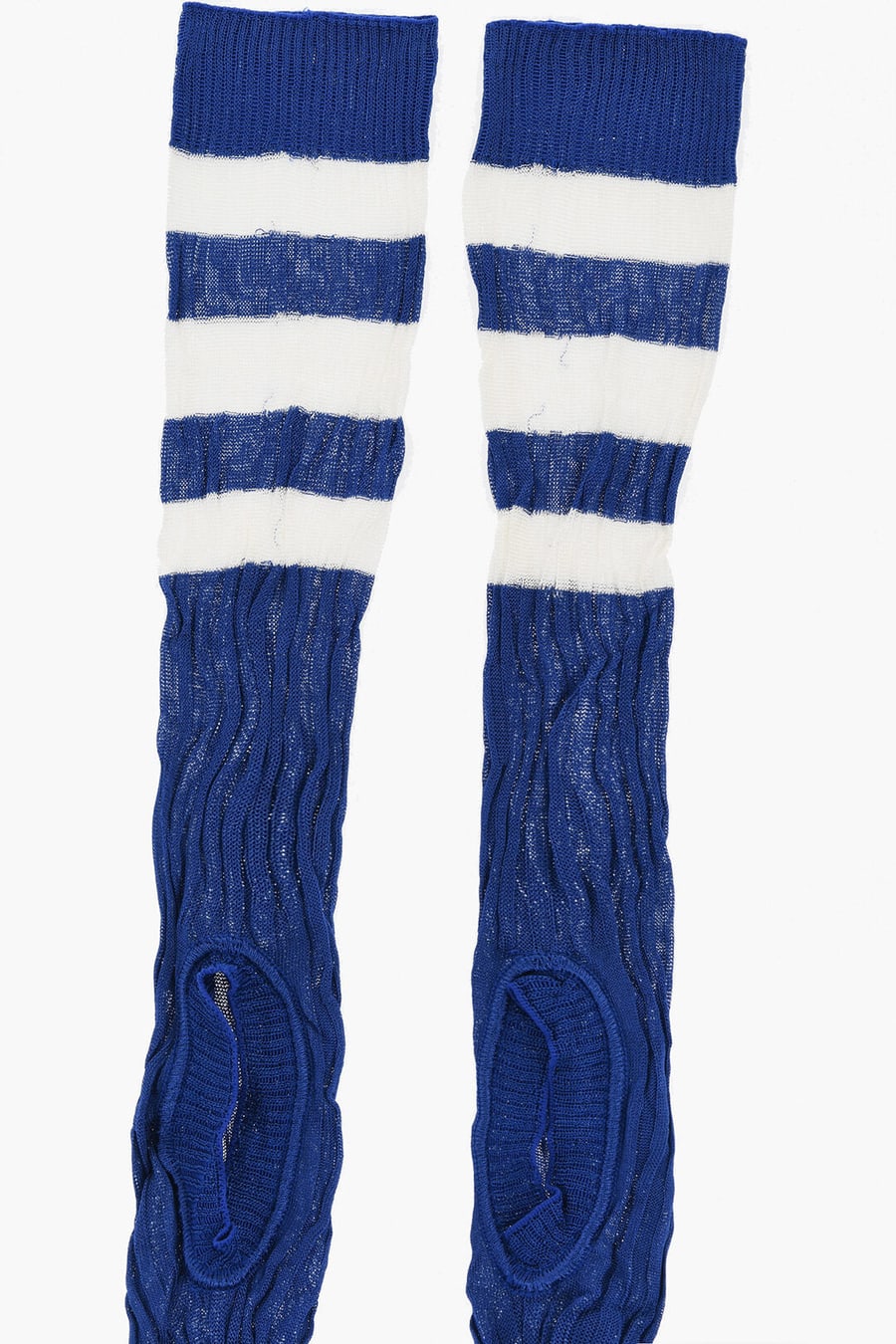 Dsquared2 2405~Two-Tone Ribbed Socks with Cut-Out Detail, view 2