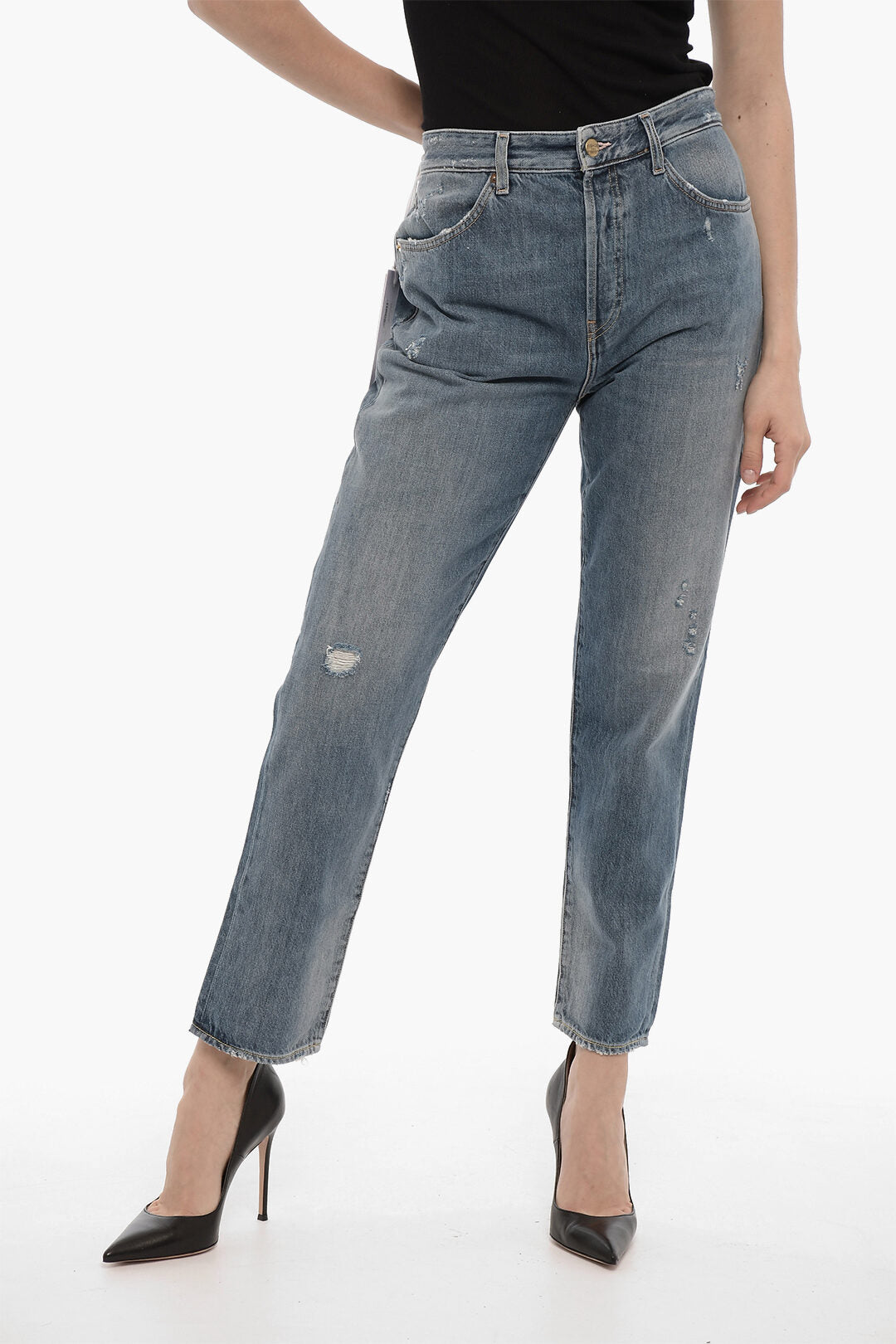 Washington Dee Cee 2405~Vintage-Effect Jeans RANCH with Visible Stitching 17cm