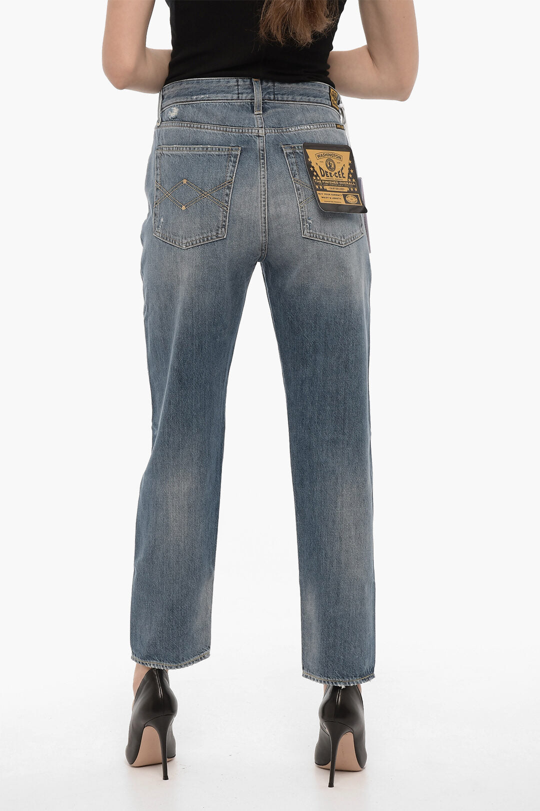 Washington Dee Cee 2405~Vintage-Effect Jeans RANCH with Visible Stitching 17cm, view 2
